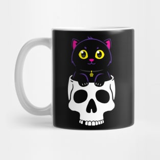 Kitty In Skull Mug